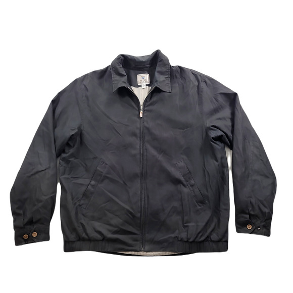 Peter Millar Other - Peter Millar Golf Jacket Mens XL Nylon Blend Bomber Harrington Black Lined